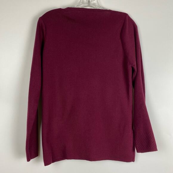 Zephyr Women’s Cranberry Grandpacore Cardigan Sweater Size Small - Picture 8 of 11